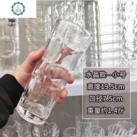 百合富贵竹花瓶加厚加重满天星玻璃花瓶餐桌茶几办公桌摆件欧式 封后 详细尺寸看对应图片 中等