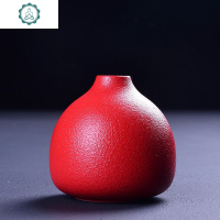 新中式禅意插花小花瓶摆件水养绿萝器皿家用客厅简约水培植物容器 封后 [观音瓶(禅意黑)-台湾粗陶小花插] 小