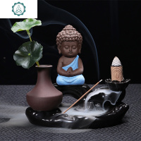 创意小花器花插花瓶倒流香炉紫砂观沧海高山流水陶瓷办公家居摆件 封后 高山流水之鹰杨万里 小