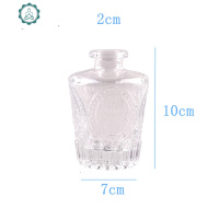 手工迷你日式水培条纹花器手作锤纹桌面迷你玻璃花瓶zakka烛台 封后 矮房子(轻薄款)