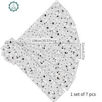 墙面翻新自粘贴纸防水防潮 商务水磨石墙贴 衣柜橱柜旧家具改装贴 封后 MF021-黑色水磨石 大