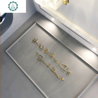 北欧金色3d立体字墙贴网红姓名先生小姐贴纸轻奢风装饰文字母定制 封后 金色厚度1.5cm无痕胶款不带叶子 大