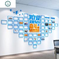 励志亚克力3d立体墙贴画相框公司办公室标语文化背景墙贴纸装饰品 封后 -蓝黄色 大