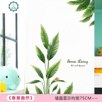 卧室温馨贴纸装饰背景墙面贴画客厅墙纸自粘绿植创意个性墙壁墙贴 封后 仙人掌B 超大