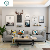 北欧照片墙装饰免打孔ins相框组合背景板创意客厅相片挂墙洗照片 封后 黑白-梦想飞翔B款