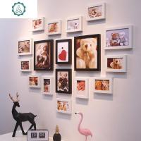 客厅心形照片墙沙发背景创意婚纱照相框挂墙组合卧室免打孔相片墙 封后 大17黑白(爱的礼物)