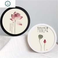 封后简约现代正圆形相框 6寸7寸10寸12寸8寸16 创意组合挂墙 装裱画框 黑色[不含画芯] 7寸(可放直径17.8厘