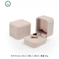 饰品绒布首饰盒 手链收纳盒 手镯盒礼品珠宝盒子 送人 封后 深灰手链盒饰品盒