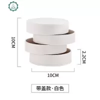 北欧旋转首饰盒手链头绳项链整理多层饰品花瓣收纳盒首手镯收纳盒 封后 粉色旋转首饰盒饰品盒