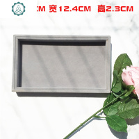 桌面绒布首饰盒项链手表手镯收纳盒耳环耳钉发卡耳夹小饰品收纳 封后 65米色戒指盘饰品盒