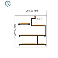 铁艺墙上装饰书架工业风创意墙面复古酒架隔板壁挂置物架子 封后 A尺寸1.0*0.2*0.9装饰架/装饰隔板