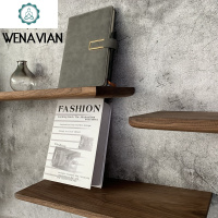 木板定制黑胡桃一字隔板墙上置物架实木壁挂书架搁板简约墙面装饰 封后 FAS级黑胡桃木60cm*14cm*装饰架/装饰隔板