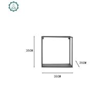 铁艺墙上隔板置物架客厅背景墙壁挂美甲装饰展示架书架摆件 封后 需要上下层联系客户装饰架/装饰隔板