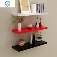 一字隔板墙面多层置物架墙壁挂木板电视背景墙上装饰书架搁板层板 封后 80长20宽[3块装]装饰架/装饰隔板