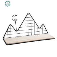 房间墙上置物架壁挂墙面桌面收纳架书架 卧室墙壁装饰隔板 封后 云朵型 1层