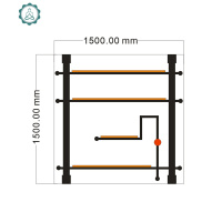 铁艺水管墙上置物架酒架创意墙面装饰复古书架工业风隔板壁挂架子 封后 G款尺寸:0.9*0.2*1.0装饰架/装饰隔板
