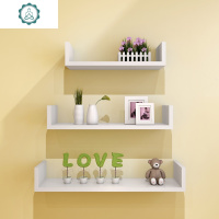 墙上置物架客厅墙壁挂墙面U型隔板搁卧室多层书架简约现代装饰架 封后 [枫木色]钻孔三件套