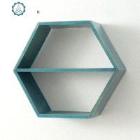 ins简约六边形装饰置物架客厅墙壁挂墙面隔板卧室书架免打孔搁板 封后 白色LJ-空小号30M装饰架/装饰隔板