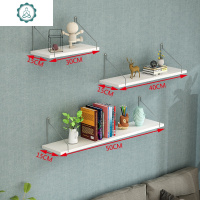 墙上置物架客厅墙壁挂书架墙面装饰一字隔板搁卧室层板木板免打孔 封后 黑胡桃加长三件套(两种安装)装饰架/装饰隔板