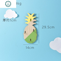 免打孔可爱卡通挂钩进墙上装饰玄关置物架创意儿童房间卧室衣架 封后 粉色仙人掌装饰挂钩