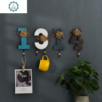 北欧创意挂钩墙上房间口玄关衣勾字母客厅衣帽间挂衣架壁挂装饰 封后 home7钩送8无痕钉装饰挂钩