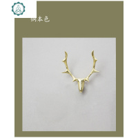 创意鹿头衣帽钩墙面装饰挂钩壁挂钥匙扣优质铜玄关挂包钩 封后 大象款默认发打孔款