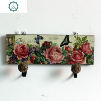 创意挂钩后装饰欧式挂衣钩田园衣帽钩壁挂铁艺复古衣服挂钩墙壁 封后 小房子装饰挂钩