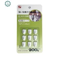 [小挂钩]特小号可爱迷你墙面无痕粘钩 饰品钥匙装饰挂勾 封后 KM607单卡9只[迷你装]装饰挂钩