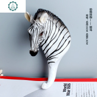 美式乡村咖啡馆酒吧店铺墙面立体动物壁挂衣帽钩创意鹿头装饰挂钩 封后 动物挂钩-羚羊