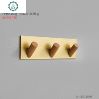 北欧免打孔试衣间服装店更衣室挂钩墙上衣服挂衣架墙面壁挂装饰品 封后 黑色3钩装饰挂钩