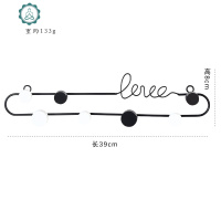装饰挂钩创意免打孔进口玄关墙面墙壁挂钥匙衣帽收纳墙上置物架 封后 黑色小号