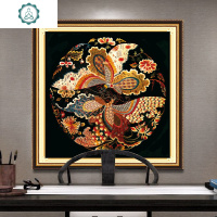 十字绣客厅2019小件幅新款中式凤凰简单绣线绣刺绣自绣手工自己绣 封后 [春华秋实]中格60X60cm丝线