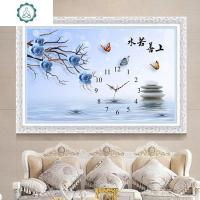 封后(FENGHOU)2019新款5d钻石画满钻石绣上善若水餐厅钻石十字绣挂钟表 [满钻全贴]画布尺寸:100x65cm