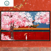 线绣十字绣2020新款故宫春色diy手工自己绣刺绣材料包浪漫简单绣 封后 棉线-故宫春色60X40CM/3股绣