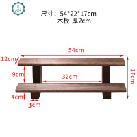 烧桐木紫砂壶架子博古架实木中式桌面收纳小摆件茶具茶杯置物架 封后