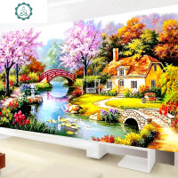 封后(FENGHOU)十字绣2020新款绣客厅家用刺绣手工自绣花园小屋满绣2019 [丝线3股绣]满绣150×70厘米-