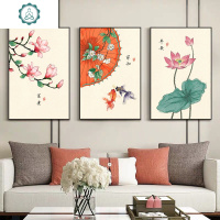 蒙娜丽莎十字绣2020新款线绣客厅新中式简约现代三联画自己绣手工 封后 一套:中格55*80CM*3幅棉线印花