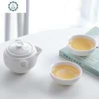 便携式防烫功夫茶具套装家用铁观音旅行茶具简约快客杯便携收纳包 封后 幸运快客(白)