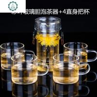 耐热玻璃茶具茶壶绿红普洱茶壶玻璃胆不锈钢胆过滤泡茶冲茶器 封后 220玻璃胆龙把茶器