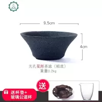 家用氧化铝矿石无孔陶瓷过滤茶滤创意茶漏器茶具配件过滤网 封后 无孔小号斗笠形茶滤(送铜制杯垫+玻璃公道杯)