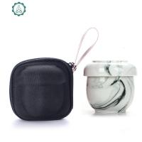 快客杯一壶一杯随身便携旅行茶具套装家用办公泡茶杯带过滤主人杯 封后 黑色逍遥杯+旅行包