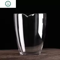 耐热加厚公道杯茶漏套装日式玻璃分茶器倒茶海大号公平杯功夫茶具 封后 透明公道杯-大号