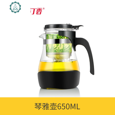 飘逸杯泡茶壶耐热加厚玻璃冲茶器办公室茶具沏茶杯便携家用红茶壶 封后 800清心杯套装