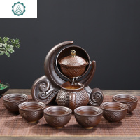 逍遥泡茶壶懒人半全自动茶具套装家用陶瓷功夫茶杯客厅创意冲茶器 封后 日日红-幸福蓝=13件套(礼盒装)