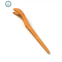 金属加厚不锈钢茶夹竹制木制镊子茶筷大茶杯夹子功夫茶具茶道配件 封后 加厚不锈钢茶夹(银色)