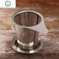 304不锈钢茶漏茶具配件 创意双耳茶叶过滤泡茶器 过滤网漏斗 封后 锥形单耳茶漏