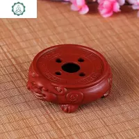 功夫茶具茶道配件壶垫紫砂貔貅壶托茶壶垫壶承托茶壶陶瓷底座茶承 封后 貔貅壶拖(红色款)