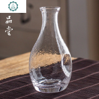 日式玻璃温酒器 白酒烫酒壶简约家用酒煮酒器清酒温茶 酒具套装 封后 温酒陶瓷底座套装7入