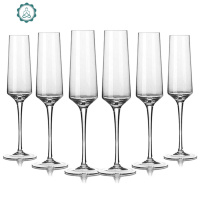 聚会水晶香槟杯 6只家用酒具套装高脚杯气泡杯水晶玻璃杯 封后 190直身香槟杯(8只)
