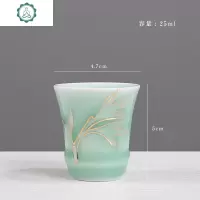 陶瓷酒具套装白酒杯酒杯烈酒杯青瓷小酒盅清酒具仿古高脚杯家用 封后 葫芦